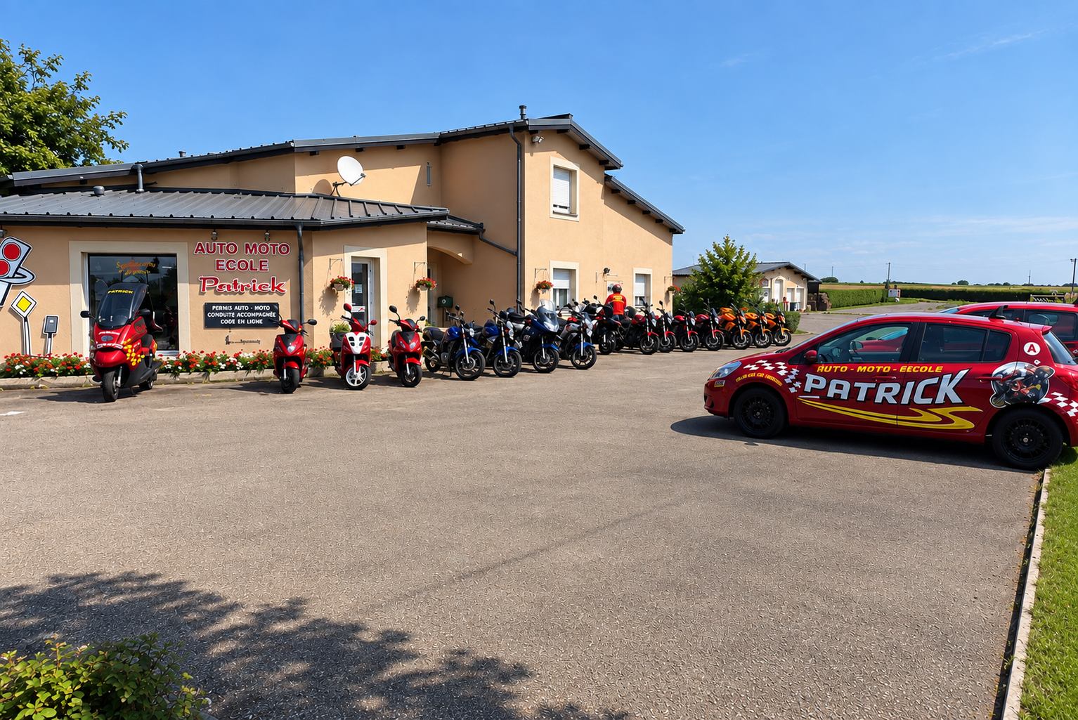 Véhicules de l'Auto École Patrick